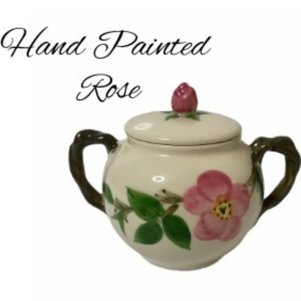 Franciscan Desert Rose Hand Painted Made USA Sugar Bowl & Lid Replacements MCM